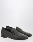 Ferragamo Ferragamo Black loafer with Gancini logo
