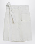 Ferragamo Ferragamo White wrap skirt in cotton blend