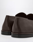 Ferragamo Ferragamo Dark brown leather loafer