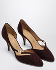 Ferragamo Ferragamo Pumps with Gancini detail Dark Barolo