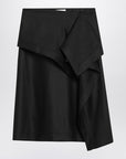Ferragamo Ferragamo Asymmetric black skirt with basque