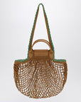 Longchamp Longchamp L La Pliage mesh bag in Tobacco colour