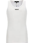 Versace Versace Logo Embroidery Tank Top