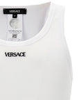 Versace Versace Logo Embroidery Tank Top