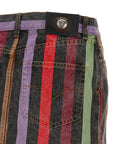 Versace Versace Striped Denim Skirt