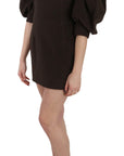 Dolce & Gabbana Chic Brown Corduroy Bodycon Mini Dress