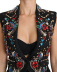 Dolce & Gabbana Enchanted Sicily Crystal-Embellished Vest