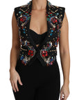 Dolce & Gabbana Enchanted Sicily Crystal-Embellished Vest