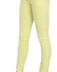 PINKO Chic Yellow Low Waist Skinny Casual Trousers