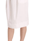 L'Autre Chose Elegant White Pencil Skirt