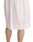 L'Autre Chose Elegant White Pencil Skirt