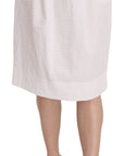 L'Autre Chose Elegant White Pencil Skirt