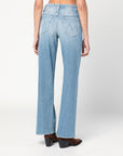 Mother Mother Light blue The Spinner Zip Sneak jeans