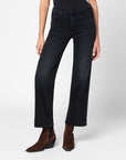 Mother Mother Faded black The Rambler Zip Flood jeans
