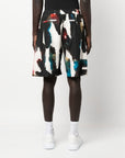 Alexander McQueen Alexander McQueen Straight Print Shorts