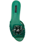 Dolce & Gabbana Dolce & Gabbana Slippers in lace with crystals