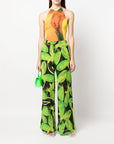 Louisa Ballou Louisa Ballou Printed wide leg trousers