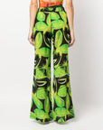 Louisa Ballou Louisa Ballou Printed wide leg trousers