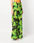 Louisa Ballou Louisa Ballou Printed wide leg trousers
