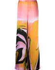 Louisa Ballou Louisa Ballou Printed wide leg trousers