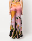 Louisa Ballou Louisa Ballou Printed wide leg trousers