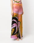 Louisa Ballou Louisa Ballou Printed wide leg trousers