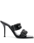 Alexander McQueen Alexander McQueen 100mm Buckled Leather Sandals