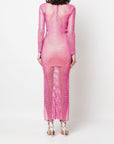 Santa Brand Santa Brand rhinestone-embellished maxi dress