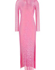 Santa Brand Santa Brand rhinestone-embellished maxi dress