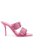 Alexander McQueen Alexander McQueen 100mm Buckle Leather Sandals