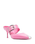 Alexander McQueen Alexander McQueen 75mm Metallic toe-cap Detail Mules