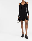 Alexander McQueen Alexander McQueen Short knitted dress with V-neck
