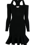 Alexander McQueen Alexander McQueen Short knitted dress with V-neck