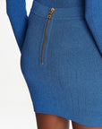 Balmain Balmain Button-detail knitted miniskirt