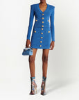 Balmain Balmain Button-detail knitted miniskirt