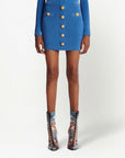 Balmain Balmain Button-detail knitted miniskirt