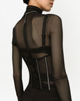 Dolce & Gabbana Dolce & Gabbana Tulle corset belt with boning