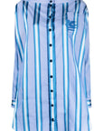 Etro Etro Vertical-stripe long-sleeve shirt dress