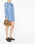 Etro Etro Vertical-stripe long-sleeve shirt dress