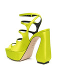 Si Rossi Si Rossi Crepe Satin Heel Sandals