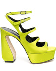 Si Rossi Si Rossi Crepe Satin Heel Sandals