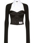 Dolce & Gabbana Dolce & Gabbana layered-shirt corset top