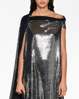 Balenciaga Balenciaga Metallic Effect Midi Dress