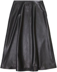 Balenciaga Balenciaga leather midi skirt