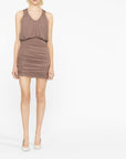 Saint Laurent Saint Laurent Sleeveless Draped Minidress