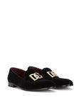 Dolce & Gabbana Dolce & Gabbana DG logo velvet slippers