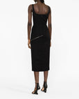 Alexander McQueen Alexander McQueen zip-embellished Midi Dress