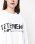 Vetements Vetements Logo cotton t-shirt