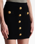 Balmain Balmain Button-detail knitted miniskirt