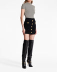 Balmain Balmain Button-detail knitted miniskirt
